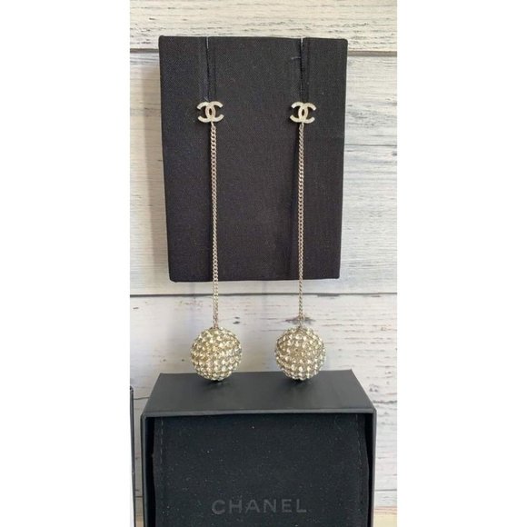 🛑SOLD🛑Authentic Rare Chanel CC Silver Crystal - Picture 2 of 12